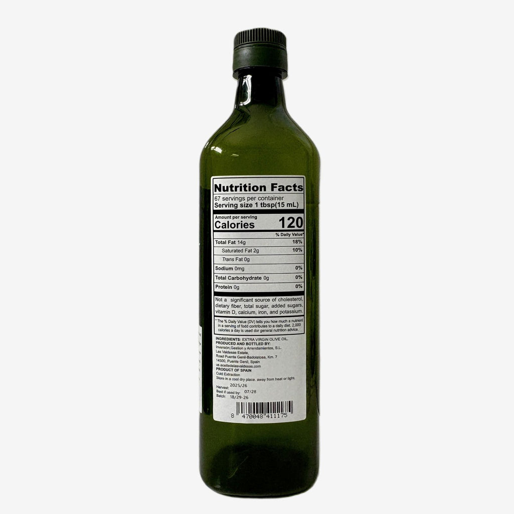 Aceite de oliva virgen extra Picual. (33.8 fl oz)