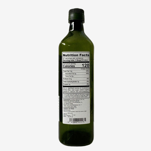 Aceite de oliva virgen extra Picual. (33.8 fl oz)
